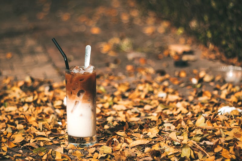 Cold brew iced coffee in a tall glass