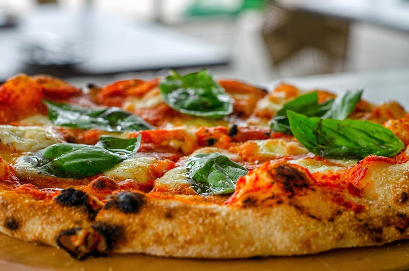 Pepperoni via 313 pizza with crispy edges