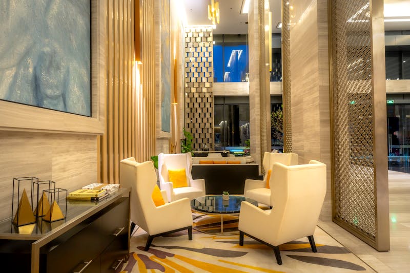 Via 313 restaurant entrance and welcoming lobby area